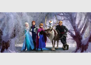 Fototapeta na zed' Disney Ledové království v lese | 202 x 90 cm | FTDNH 5347 - Obrázek 2