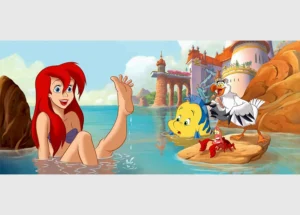 Fototapeta na zed' Disney Ariel Proměna | 202 x 90 cm | FTDNH 5363 - Obrázek 2