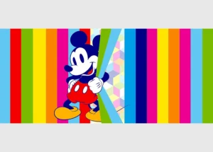 Wall Mural Disney Colorful Mickey Mouse, 202 x 90 cm, FTDNH 5380 - Image 2