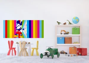 Wall Mural Disney Colorful Mickey Mouse, 202 x 90 cm, FTDNH 5380