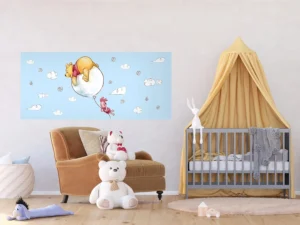 Wall Mural Disney Winnie the Pooh on a Balloon, 202 x 90 cm, FTDNH 5381 - Image 3