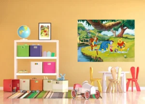 Fototapeta na zed' Disney Medvídek Pú Čas na plavání | 155 x 110 cm | FTDNM 5215