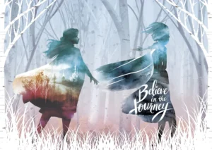 Wall Mural Disney Frozen Silhouette, 155 x 110 cm, FTDNM 5262 - Image 2