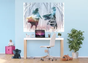 Wall Mural Disney Frozen Silhouette, 155 x 110 cm, FTDNM 5262