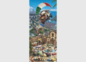 Fototapeta na zed' Disney Auta Burák s padákem | 90 x 202 cm | FTDNV 5426 - Obrázek 2