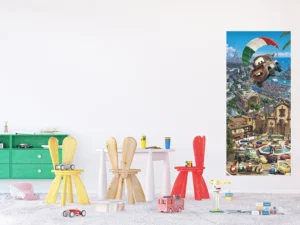 Fototapeta na zed' Disney Auta Burák s padákem | 90 x 202 cm | FTDNV 5426