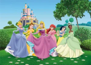 Vliesová fototapeta na Louce Před Zámkem, Disney Princezny | 360 x 270 cm | FTDNXXL 5003 - Obrázek 2
