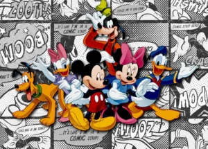 Vliesová fototapeta Mickey Mouse a Kamarádi, Disney | 360 x 270 cm | FTDNXXL 5010 - Obrázek 2