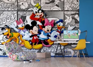 Vliesová fototapeta Mickey Mouse a Kamarádi, Disney | 360 x 270 cm | FTDNXXL 5010