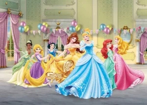 Vliesová fototapeta na zed' Disney Princezny | 360 x 270 cm | FTDN 5033 - Obrázek 2