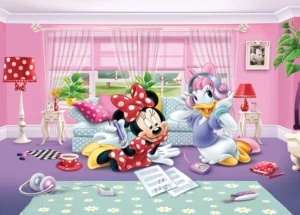 Vliesová fototapeta na zed' Disney Minnie and Daisy | 360 x 270 cm | FTDN 5035 - Obrázek 2
