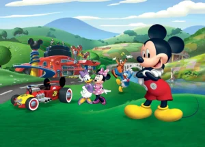 Wall Mural Disney Mickey Mouse Home, Premium Non-woven Wallpaper, 360 x 270 cm, FTDNXXL 5071 - Image 2
