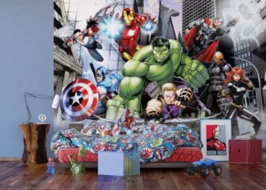Vliesová fototapeta Marvel Avengers v Akci, Disney | 360 x 270 cm | FTDNXXL 5080