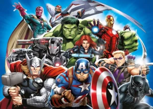 Wall Mural Marvel Avengers Full Team, Premium Non-woven Wallpaper, 360 x 270 cm, FTDNXXL 5081 - Image 2