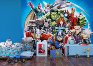 Wall Mural Marvel Avengers Full Team, Premium Non-woven Wallpaper, 360 x 270 cm, FTDNXXL 5081