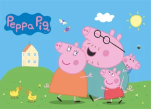 Dětská fototapeta Prasátko Peppa s Rodinou | Vliesová fototapeta na zed' | 375 x 270 cm | FTD5P 352201 - Obrázek 2