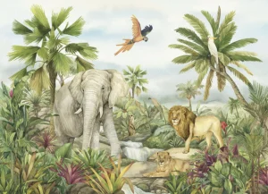 Dětská fototapeta Džungle | Vliesová fototapeta na zed' | 375 x 270 cm | FTD5P 352177 - Obrázek 2