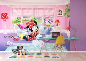 Dětská fototapeta na zed’ Minnie a Daisy, Disney 360 x 254 cm, FTD 2229