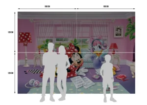 Dětská fototapeta na zed’ Minnie a Daisy, Disney 360 x 254 cm, FTD 2229 - Obrázek 3