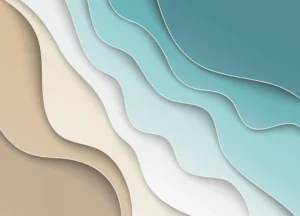 Wall Mural Waves, Premium Non-woven Wallpaper, 375 x 270 cm, FTNS 1264 - Image 2