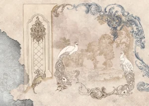 Wall Mural Modern Rococo, 375 x 270 cm, FTNS 1252 - Image 2