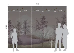 Wall Mural Magic Forest, Premium Non-woven Wallpaper, 375 x 270 cm, FTNS 1253 - Image 7