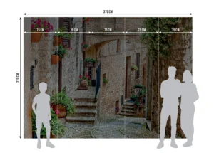 Fototapeta Ulice v Italském Městě | Vliesová fototapeta na zed' | 375 x 270 cm | FTNS 1257 - Obrázek 5
