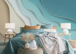 Wall Mural Waves, Premium Non-woven Wallpaper, 375 x 270 cm, FTNS 1264