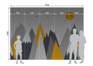 Wall Mural Mountain Spike, 375 x 270 cm, FTNS 1269 - Obrázek 5