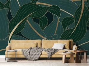 Wall Mural Night Leaves, 375 x 270 cm, FTNS 1279 - Image 5