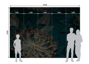 Fototapeta Květinová Elegance | Vliesová fototapeta na zed' | 375 x 270 cm | FTNS 1282 - Obrázek 4