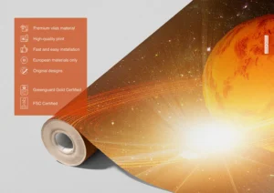 Fototapeta Zářivý Saturn | Vliesová fototapeta na zed' | 375 x 270 cm | FTNS 1283 - Obrázek 4