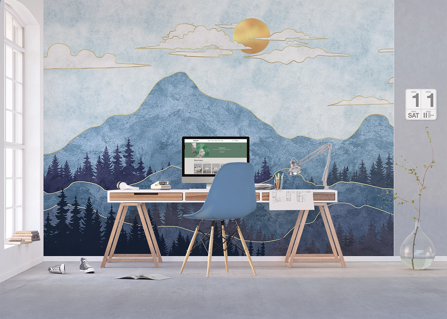 FTNS_1289_INTERIOR_2 Wall Mural Oriental Landscape, 375 x 270 cm, FTNS 1289 - Image 1