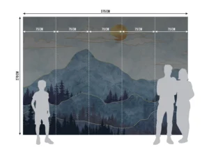 Fototapeta Horská Krajina | Vliesová fototapeta na zed' | 375 x 270 cm | FTNS 1289 - Obrázek 5