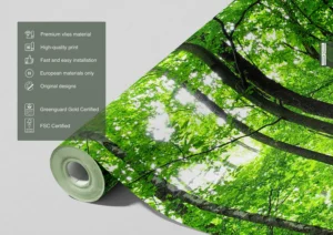 Wall Mural Green Forest, 375 x 270 cm, FTNS 2446 - Obrázek 6