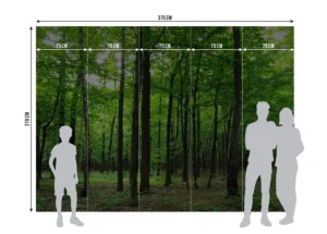 Wall Mural Green Forest, 375 x 270 cm, FTNS 2446 - Obrázek 7