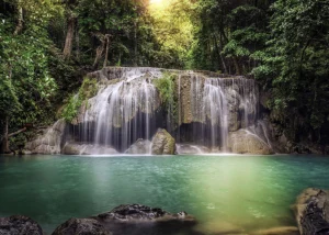 Wall Mural Waterfall in Paradise, 375 x 270 cm, FTNS 2451 - Obrázek 2