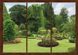 Wall Mural Window to Garden, 375 x 270 cm, FTNS 2456 - Obrázek 2