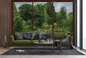 Wall Mural Window to Garden, 375 x 270 cm, FTNS 2456