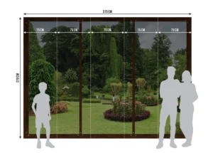 Wall Mural Window to Garden, 375 x 270 cm, FTNS 2456 - Obrázek 5