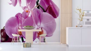 Fototapeta Fialová Orchidej | Vliesová fototapeta na zed' | 360 x 270 cm | FTNS 2459 - Obrázek 4