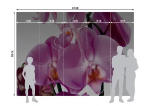 Fototapeta Fialová Orchidej | Vliesová fototapeta na zed' | 360 x 270 cm | FTNS 2459 - Obrázek 6