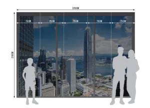 Wall Mural Window to City, 375 x 270 cm, FTNS 2470 - Obrázek 5