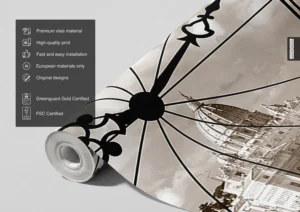 Wall Mural Old Clock, 375 x 270 cm, FTNS 2477 - Obrázek 5