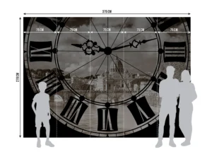 Wall Mural Old Clock, 375 x 270 cm, FTNS 2477 - Obrázek 6
