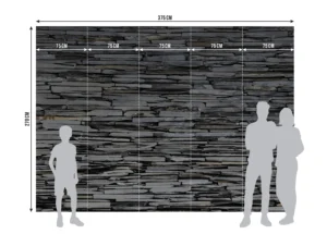 Fototapeta Břidlicový Kámen | Vliesová fototapeta na zed' | 375 x 270 cm | FTNS 2479 - Obrázek 4