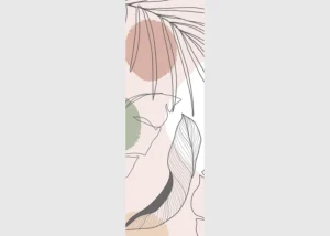 Vliesová fototapeta na zed' Jemné Tvary a Listy | 90 x 270 cm | FTNVL3731 - Obrázek 2