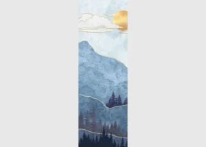 Wall Mural Blue Mountain, 90 x 270 cm, FTNVL 3732 - Image 2