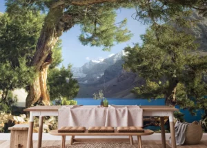 Wall Mural Lake View, Premium Non-woven Wallpaper, 375 x 270 cm, FTNXXL 1113