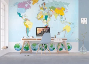 Wall Mural Atlas, Premium Non-woven Wallpaper, 375 x 270 cm, FTNXXL 2414